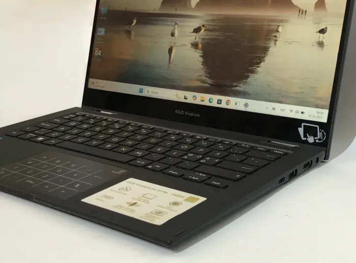 Ультрабук-трансформер Asus VivoBook Go 14 Flip TP1400KA / 14" (1920x1080) IPS Touch / Intel Celeron N4500 (2 ядра по 1.1 - 2.8 GHz) / 4 GB DDR4 / 128 GB SSD / Intel UHD Graphics / WebCam / Win 11 Home б/в - зображення 10