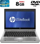Нетбук HP EliteBook 2560p / 12.5" TN / Core i5-2520M (2(4) ядра по 2.5-3.2 GHz) / 8GB DDR3 / 500GB HDD / HD Graphics 3000 / DVD-ROM / Посиленний АКБ б/в