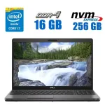 Ультрабук Б-клас Dell Latitude 5501 / 15.6" (1920x1080) TN / Intel Core i7-9850H (6 (12) ядра по 2.6 - 4.6 GHz) / 16 GB DDR4 / 256 GB SSD M.2 / Intel UHD Graphics 630 / WebCam / Win 10 Pro Lic б/в
