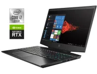 Ігровий ноутбук HP Omen 15-dh1050nr / 15.6" (1920x1080) IPS / Intel Core i7-10750H (6 (12) ядер по 2.6 - 5.0 GHz) / 16 GB DDR4 / 512 GB SSD NVMe / nVidia GeForce RTX 2060, 6 GB GDDR6, 192-bit / WebCam б/в