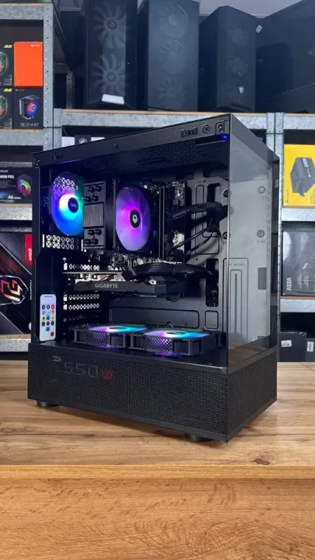 Збірка під замовлення: ігровий ПК 1stPlayer Mi7 Pro Tower / AMD Ryzen 5 5600 (6 (12) ядер по 3.5 - 4.4 GHz) / 16 GB DDR4 / 500 GB SSD / nVidia GeForce GTX 1660 Ti, 6 GB GDDR6, 192-bit / 550W б/в - зображення 3