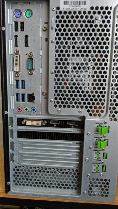 Комп'ютер Fujitsu Esprimo P756 E90 Tower / Intel Core i5-6400 (4 ядра по 2.7 - 3.3 GHz) / 16 GB DDR4 / 240 GB SSD / AMD Radeon RX 550, 4 GB GDDR5, 128-bit / DVD-ROM / Windows 11 Pro б/в - зображення 3
