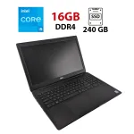 Ноутбук Dell Latitude 3500 / 15.6" (1920x1080) IPS / Intel Core i5-8265U (4 (8) ядра по 1.6 - 3.9 GHz) / 16 GB DDR4 / 240 GB SSD / Intel UHD Graphics 620 / WebCam б/в