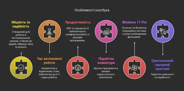 Захищений ноутбук Б-клас Dell Latitude 5414 Rugged / 14" (1366x768) TN / Intel Core i5-6300U (2 (4) ядра по 2.4 - 3.0 GHz) / 8 GB DDR4 / 256 GB SSD / Intel HD Graphics 520 / WebCam / Windows 11 Pro б/в - зображення 14