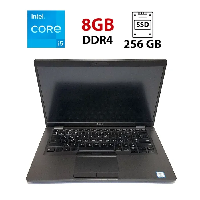 Ультрабук Dell Latitude 5401 / 14" (1920x1080) IPS / Intel Core i5-9400H (4 (8) ядра по 2.5 - 4.3 GHz) / 8 GB DDR4 / 256 GB SSD / Intel UHD Graphics 630 / WebCam / Win 10 Pro Lic б/в - зображення 1