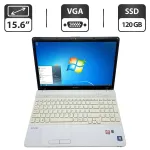 Ноутбук Sony VPC EB4E1R / 15.6" (1366x768) TN / Intel Core i3-380M (2 (4) ядра по 2.5 GHz) / 6 GB DDR3 / 120 GB SSD / Intel Graphics / WebCam б/в