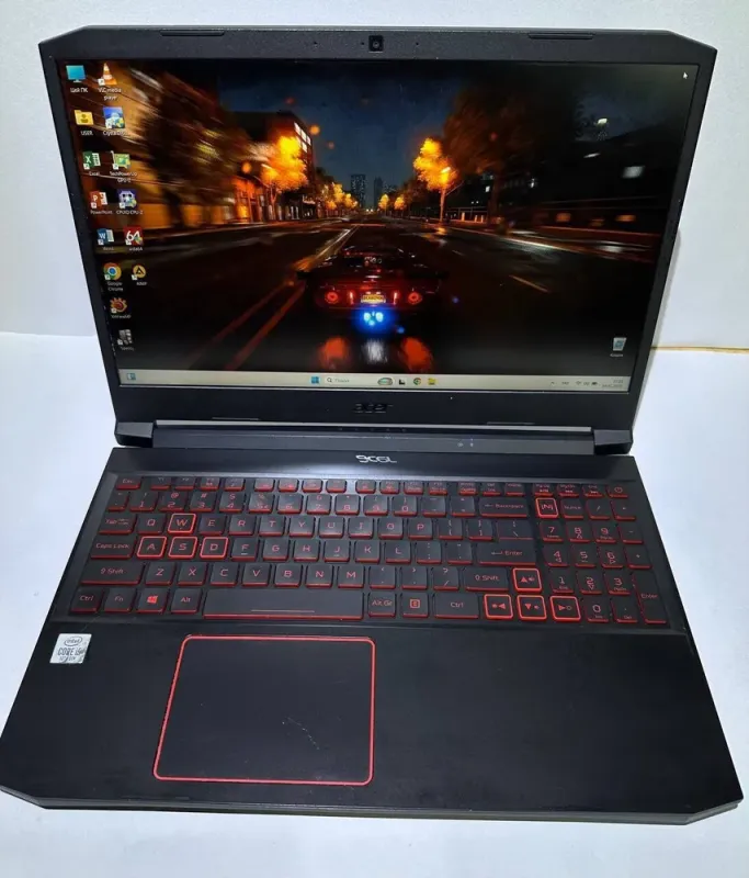 Ігровий ноутбук Б-клас Acer Nitro 5 AN515-55-53AG / 15.6" (1920x1080) TN / Intel Core i5-10300H (4 (8) ядра по 2.5 - 4.5 GHz) / 16 GB DDR4 / 256 GB SSD + 256 GB SSD / nVidia GeForce GTX 1650, 4 GB GDDR6, 128-bit / WebCam / Win 11 б/в - зображення 2