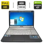 Ноутбук Asus N55S / 15.6" (1920x1080) TN / Intel Core i7-2630QM (4 (8) ядра по 2.0 - 2.9 GHz) / 16 GB DDR3 / 1000 GB HDD / nVidia GeForce GT 555M, 2 GB GDDR3, 128-bit / WebCam / DVD-ROM б/в