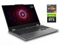 Ігровий ноутбук Lenovo LOQ 15ARP9 / 15.6" (1920x1080) IPS / AMD Ryzen 5 7235HS (4 (8) ядра по 3.2 - 4.2 GHz) / 16 GB DDR5 / 512 GB SSD M.2 / nVidia GeForce RTX 3050, 6 GB GDDR6, 96-bit / WebCam / Win 11 Home б/в