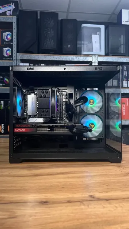 Збірка під замовлення: ігровий ПК Gamdias Aura GC10M ARGB Tower / AMD Ryzen 5 7500F (6 (12) ядер по 3.7 - 5.0 GHz) / 32 GB DDR5 / 1000 GB SSD M.2 / AMD Radeon RX 7700 XT, 12 GB GDDR6, 192-bit / 850W б/в - зображення 5