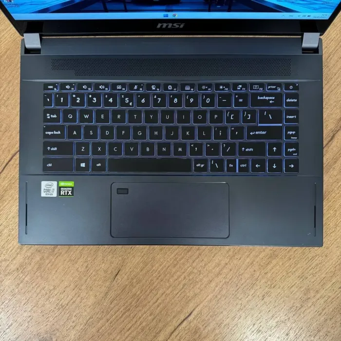 Мобільна робоча станція Б-клас MSI WS66 10TKT / 15.6" (1920x1080) IPS Touch / Intel Core i7-10875H (8 (16) ядер по 2.3 - 5.1 GHz) / 32 GB DDR4 / 1000 GB SSD / nVidia Quadro RTX 3000, 6 GB GDDR6, 192-bit / WebCam б/в - зображення 7