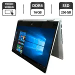 Ноутбук-трансформер Б-клас HP ProBook x360 435 G8 / 13.3" (1920x1080) IPS Touch / AMD Ryzen 7 5800U (8 (16) ядра по 1.9 - 4.4 GHz) / 16 GB DDR4 / 256 GB SSD M.2 / AMD Radeon Graphics / WebCam б/в