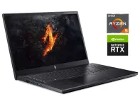 Ігровий ноутбук Acer Nitro V15 ANV15-41 / 15.6" (1920x1080) IPS / AMD Ryzen 5 7535HS (6 (12) ядер по 3.3 - 4.55 GHz) / 32 GB DDR5 / 512 GB SSD / nVidia GeForce RTX 4050, 6 GB GDDR6, 96-bit / WebCam б/в