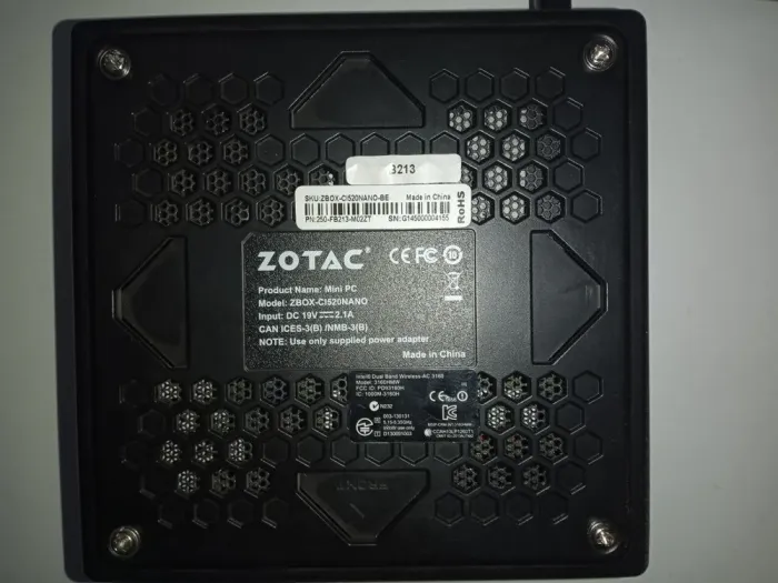 Неттоп Zotac ZBOX CI520 nano USFF / Intel Core i3-4020Y (2(4) ядра по 1.5 GHz) / 4GB DDR3 / 64 GB SSD / Intel HD Graphics 4200 б/в - зображення 5