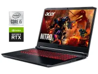Ігровий ноутбук Б-клас Acer Nitro 5 AN517-52 / 17.3" (1920x1080) IPS / Intel Core i5-10300H (4 (8) ядра по 2.5 - 4.5 GHz) / 16 GB DDR4 / 512 GB SSD M.2 / nVidia GeForce RTX 3060, 6 GB GDDR6, 192-bit / WebCam / Win 11 Home б/в