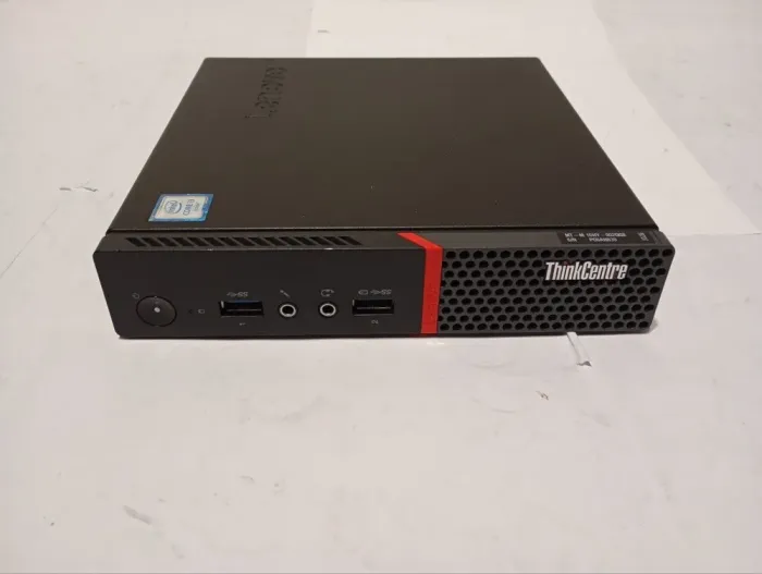 Неттоп Б-клас Lenovo ThinkCentre M700 Tiny USFF / Intel Core i3-6100T (2 (4) ядра по 3.2 GHz) / 4 GB DDR4 / 128 GB SSD M.2 / Intel HD Graphics 530 / Блок живлення в комплекті б/в - зображення 2