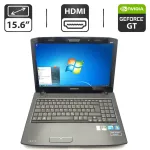 Ноутбук Acer Medion P6624 / 15.6" (1366x768) TN / Intel Core i3-370M (2 (4) ядра по 2.4 - 2.5 GHz) / 6 GB DDR3 / 500 GB HDD / nVidia GeForce GT 425M, 1 GB GDDR3, 128-bit / WebCam / АКБ не тримає б/в