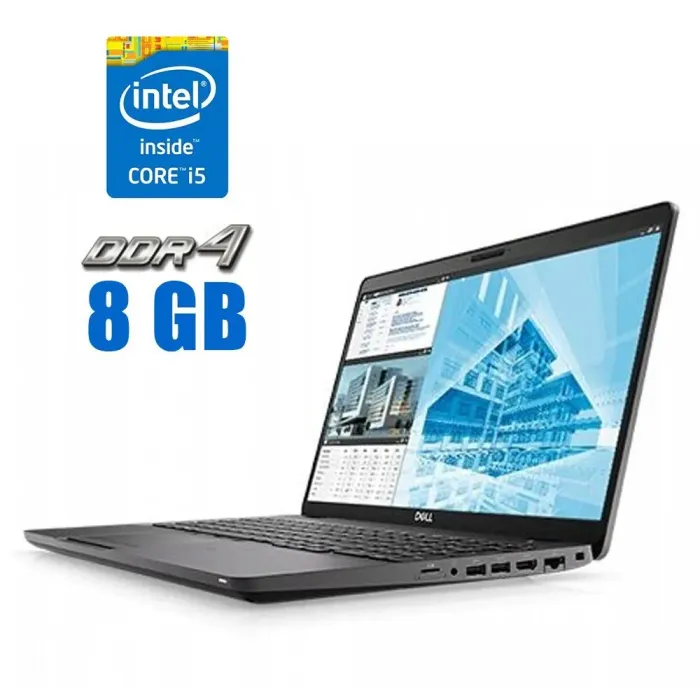 Ультрабук Dell Precision 3540 / 15.6" (1920x1080) IPS / Intel Core i5-8365U (4 (8) ядра по 1.6 - 4.1 GHz) / 8 GB DDR4 / 240 GB SSD / Intel UHD Graphics / WebCam б/в - зображення 1