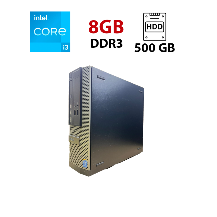 Комп'ютер Dell OptiPlex 3020 Tower / Intel Core i3-4160 (2 (4) ядра по 3,6 ГГц) / 8 ГБ DDR3 / 500 ГБ HDD / Intel HD Graphics 4400 б/в - изображение 1