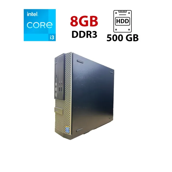 Комп'ютер Dell OptiPlex 3020 Tower / Intel Core i3-4160 (2 (4) ядра по 3,6 ГГц) / 8 ГБ DDR3 / 500 ГБ HDD / Intel HD Graphics 4400 б/в - зображення 1