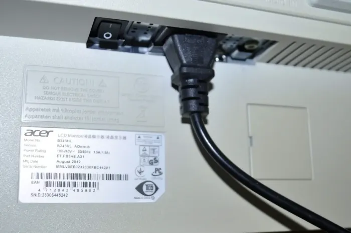 Монітор Б-клас Acer B243HL / 24" (1920x1080) TN / VGA, DVI / Старовинні колонки 1x 1W / VESA 100x100 б/в - зображення 11