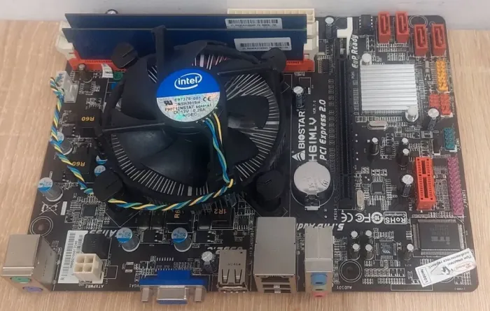 Комплект: Материнська плата Biostar H61MLV / LGA1155 / Intel Core i5-2300 (4 ядра по 2.8 - 3.1 GHz) / 8 GB DDR3 / Intel HD Graphics 2000 + Кулер б/в - зображення 6