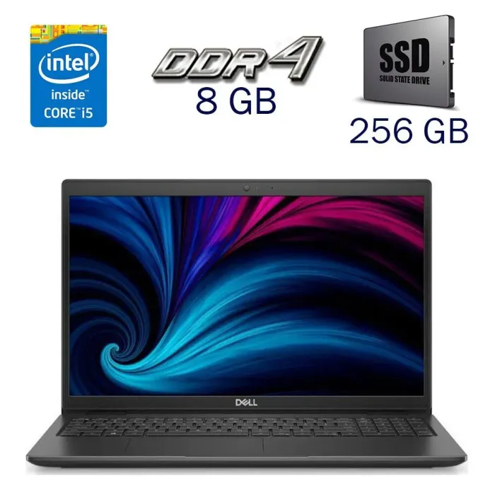 Ультрабук Dell Latitude 3530 / 15.6" (1920x1080) IPS Touch / Intel Core i5-1235U (10 (12) ядер по 3.3 - 4.4 GHz) / 8 GB DDR4 / 256 GB SSD / Intel Iris Xe Graphics / WebCam б/в - зображення 1