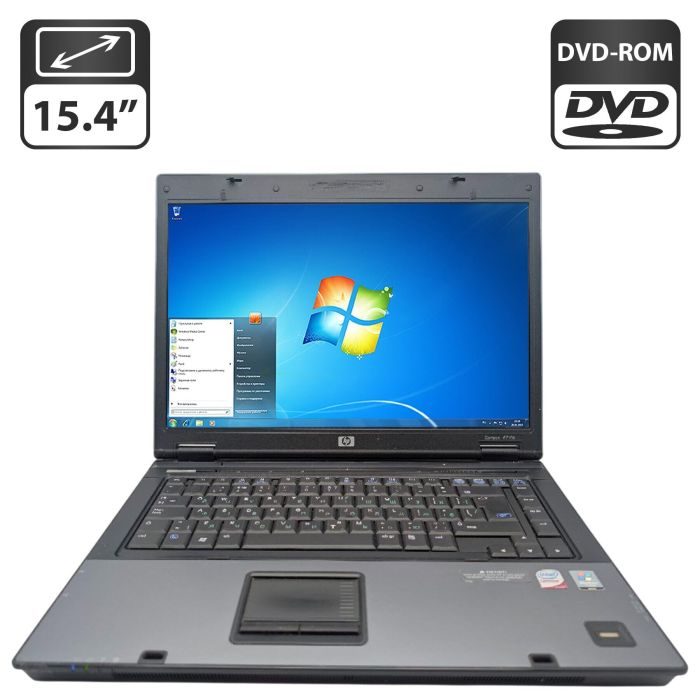 Ноутбук HP Compaq 6710b / 15.4" (1280x800) TN / Intel Core 2 Duo T8100 (2 ядра по 2.1 GHz) / 4 GB DDR2 / 160 GB HDD / Intel Graphics / DVD-ROM б/в - изображение 1