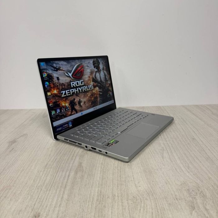 Ігровий ультрабук Asus ROG Zephyrus G14 GA401QM White / 14" (1920x1080) IPS / AMD Ryzen 9 5900HS (8 (16) ядер по 3,0 - 4,6 ГГц) / 16 ГБ DDR4 / 512 ГБ SSD / nVidia GeForce RTX 3060, 6 ГБ GDDR6, 192-біт б/в - зображення 5