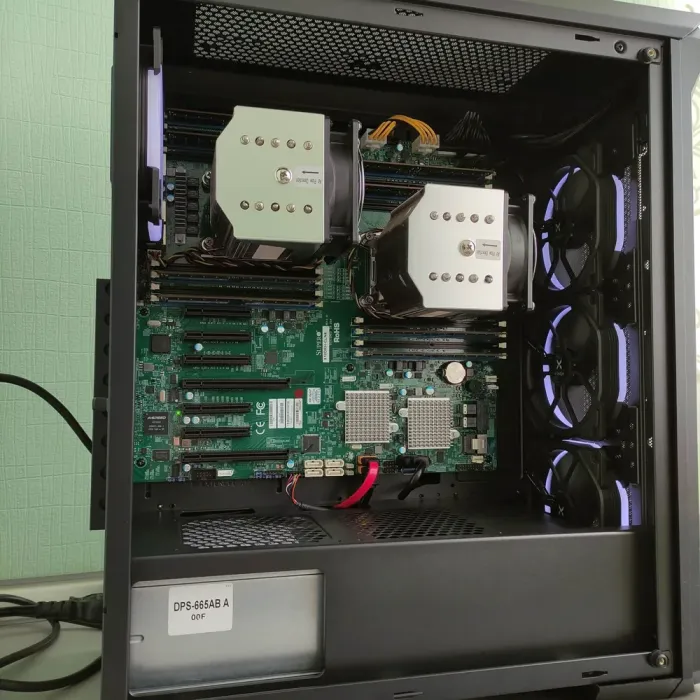 Сервер Mid Vinga Tower / 2x Intel Xeon E5-2643 v3 (6 (12) ядра по 3.4 - 3.7 GHz) / 128 GB DDR4 / 1 TB HDD / 650W б/в - зображення 15