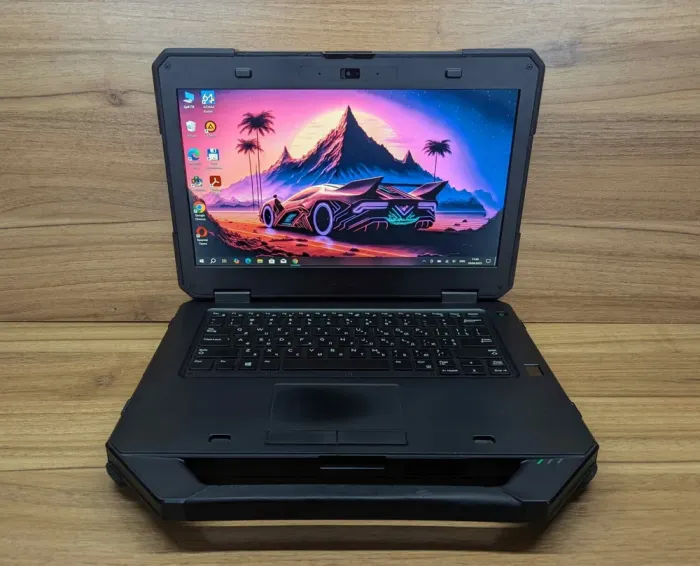 Захищений ноутбук Dell Rugged Latitude 5414 / 14" (1920x1080) IPS Touch / Intel Core i5-6300U (2 (4) ядра по 2.4 - 3.0 GHz) / 16 GB DDR4 / 480 GB SSD / Intel HD Graphics 520 / WebCam / TouchID / Windows 10 б/в - зображення 2