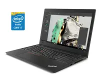 Ноутбук Б-клас Lenovo ThinkPad L580 / 15.6" (1920x1080) IPS / Intel Core i7-8550U (4 (8) ядра по 1.8 - 4.0 GHz) / 16 GB DDR4 / 256 GB SSD M.2 / Intel UHD Grphics 620 / WebCam / Win 10 Pro б/в