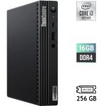 Неттоп Lenovo ThinkCentre M70q USFF / Intel Core i3-10100T (4 (8) ядра по 3.0 - 3.8 GHz) / 16 GB DDR4 / 256 GB SSD M.2 / Intel UHD Graphics 630 / USB 3.2 б/в