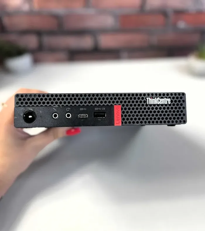 Неттоп Lenovo ThinkCentre M920q USFF / Intel Core i5-8400T (6 ядер по 1.7 - 3.3 GHz) / 16 GB DDR4 / 256 GB SSD M.2 / Intel UHD Graphics 630 / Wi-Fi б/в - зображення 3