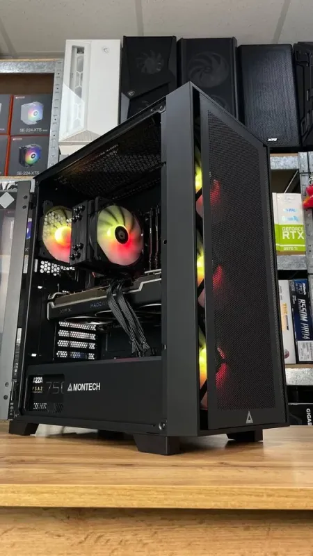 Збірка під замовлення: Montech Air 1000 Premium Tower / AMD Ryzen 5 5600 (6 (12) ядер по 3.5 - 4.4 GHz) / 16 GB DDR4 / 1000 GB SSD M.2 / AMD Radeon RX 6700 XT, 12 GB GDDR6, 192-bit / HDMI / 750W б/в - зображення 8