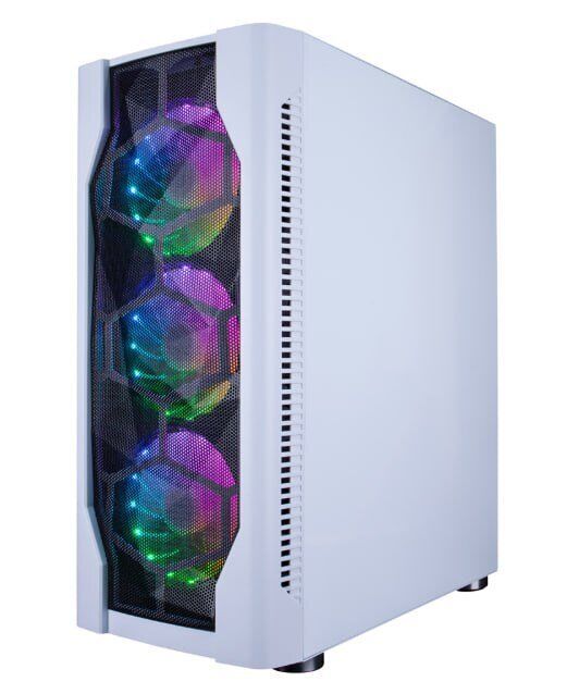 Ігровий ПК 1stPlayer D4-WH-4F1-W White Tower / Intel Core i3-12100F (4 (8) ядра по 3.3 - 4.3 GHz) / 16 GB DDR5 / 512 GB SSD M.2 / nVidia GeForce RTX 3050, 6 GB GDDR6, 96-bit б/в - зображення 4