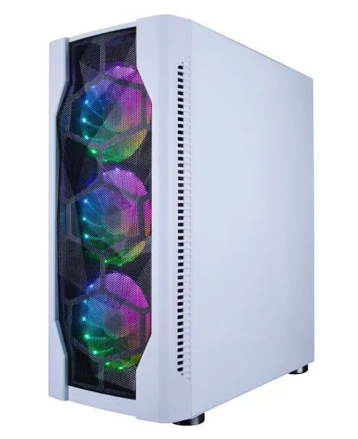 Ігровий ПК 1stPlayer D4-WH-4F1-W White Tower / Intel Core i3-12100F (4 (8) ядра по 3.3 - 4.3 GHz) / 16 GB DDR5 / 512 GB SSD M.2 / nVidia GeForce RTX 3050, 6 GB GDDR6, 96-bit б/в - зображення 4