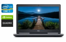 Мобільна робоча станція Б-клас Dell Precision 7720 / 17.3" (1920x1080) IPS / Intel Core i7-6820HQ (4 (8) ядра по 2.7 - 3.6 GHz) / 64 GB DDR4 / 1000 GB SSD / nVidia Quadro P3000, 6 GB GDDR5, 192-bit / WebCam / Windows 10 б/в