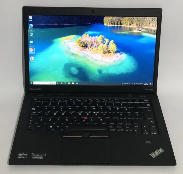 Ультрабук Lenovo ThinkPad X1 Carbon Gen 1 / 14" (1600x900) TN / Intel Core i5-3427U (2 (4) ядра по 1.8 - 2.8 GHz) / 8 GB DDR3 / 256 GB SSD / Intel HD Graphics 4000 / WebCam / Win 10 Pro б/в - зображення 2