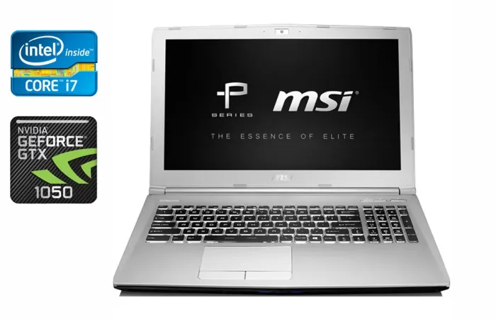 Ігровий ноутбук Б-клас MSI PE60 7RD / 15.6" (1920x1080) IPS / Intel Core i7-7700HQ (4 (8) ядра по 2.8 - 3.8 GHz) / 16 GB DDR4 / 128 GB SSD + 1000 GB HDD / nVidia GeForce GTX 1050, 2 GB GDDR5, 128-bit / WebCam / HDMI б/в - зображення 1