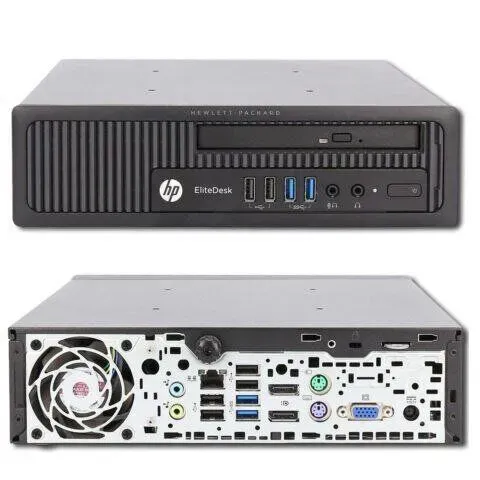 ПК HP EliteDesk 800 G1 SFF / Intel Core i3-4130 (2 (4) ядра по 3.4 GHz) / 4 GB DDR3 / 120 GB SSD / Intel HD Graphics 4400 / DVD-ROM б/в - зображення 2