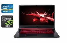 Ігровий ноутбук Acer Nitro 5 AN517-51 / 17.3" (1920x1080) IPS / Intel Core i5-9300H (4 (8) ядра по 2.4 - 4.1 GHz) / 16 GB DDR4 / 512 GB SSD / nVidia GeForce GTX 1650, 4 GB GDDR6, 128-bit / WebCam / HDMI б/в