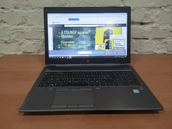 Мобільна робоча станція HP ZBook 15 G6 / 15.6" (1920x1080) IPS / Intel Core i7-9750H (6 (12) ядер по 2.6 - 4.5 GHz) / 16 GB DDR4 / 480 GB SSD / nVidia Quadro T2000, 4 GB GDDR5, 128-bit / WebCam б/в - зображення 2