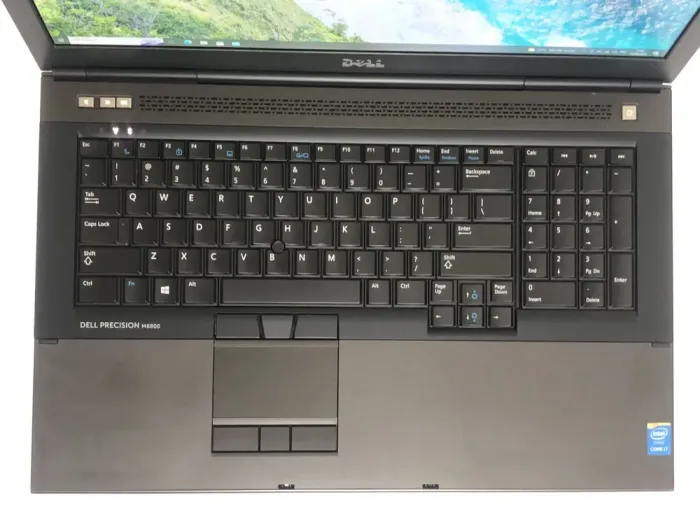 Мобільна робоча станція Б-клас Dell Precision M6800 / 17.3" (1920x1080) TN / Intel Core i7-4710MQ (4 (8) ядра по 2.5 - 3.5 GHz) / 16 GB DDR3 / 240 GB SSD / AMD FirePro M6100, 2 GB GDDR5, 128-bit / DVD-ROM / Win 10 Pro б/в - зображення 8