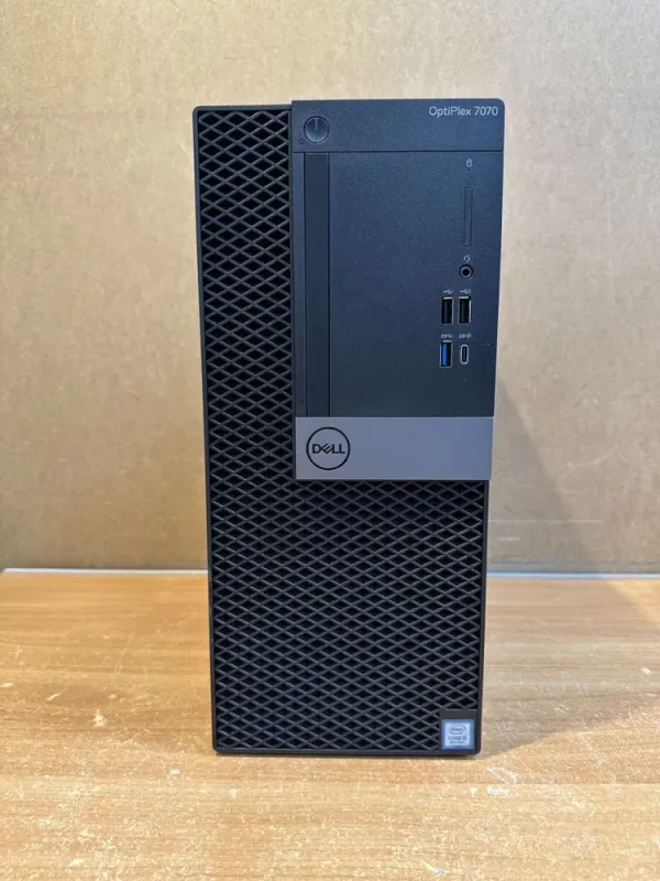 Комп'ютер Б-клас Dell OptiPlex 7070 Tower / Intel Core i5-9500 (6 ядер по 3.0 - 4.4 GHz) / 8 GB DDR4 / no HDD / Intel UHD Graphics 630 / 260W / DisplayPort б/в - зображення 2