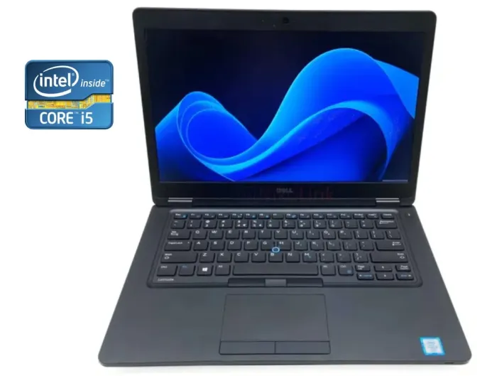 Ультрабук Б-клас Dell Latitude 5480 / 14" (1920x1080) IPS / Intel Core i5-6300U (2 (4) ядра по 2.4 - 3.0 GHz) / 8 GB DDR4 / 256 GB SSD / Intel HD Graphics 520 / WebCam / Win 10 б/в - зображення 1