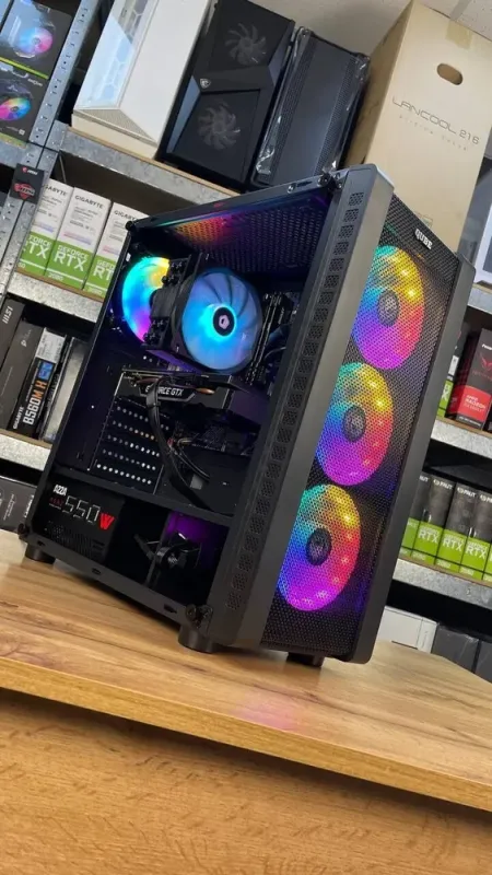 Збірка під замовлення: Qube Storm Black Tower / Intel Core i5-10400F (6 (12) ядер по 2.9 - 4.3 GHz) / 16 GB DDR4 / 500 GB SSD M.2 / nVidia GeForce GTX 1660 Super, 6 GB GDDR6, 192-bit / HDMI / 550W б/в - зображення 4