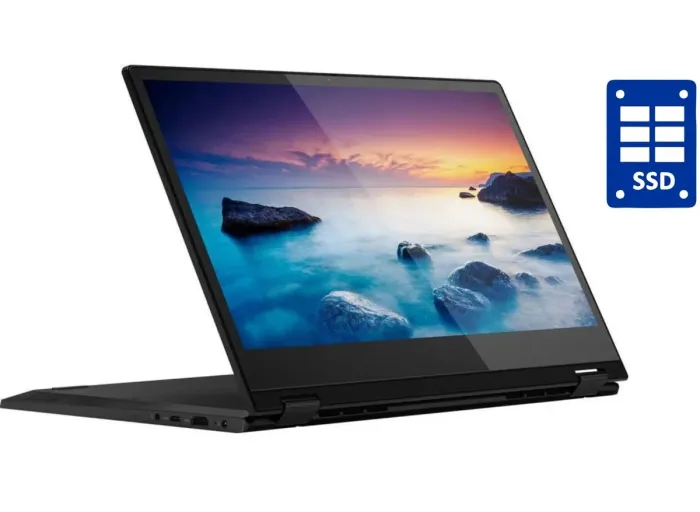Ультрабук-трансформер Lenovo IdeaPad C340-14IML / 14" (1920x1080) IPS Touch / Intel Core i3-10110U (2 (4) ядра по 2.1 - 4.1 GHz) / 8 GB DDR4 / 128 GB SSD / Intel UHD Graphics / WebCam / Win 10 Home б/в - зображення 1