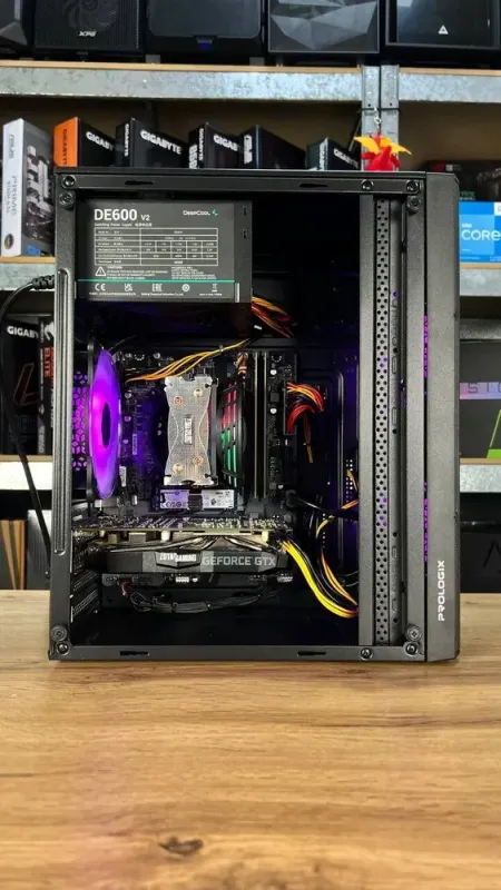 Ігровий ПК ProLogix E113 Black NEW / Intel Core i3-12100F NEW (4 (8) ядер 3,3 - 4,3 ГГц) / 16 ГБ DDR4 / 480 ГБ SSD NEW / nVidia GeForce GTX 1660 Ti, 6 ГБ GDDR6, 192-біт / 500 Вт NEW б/в - зображення 5