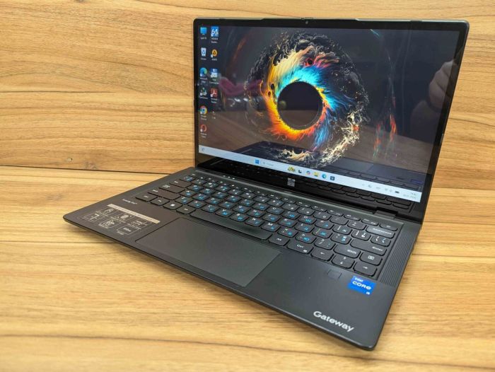 Ноутбук Gateway GWTC51427-BK / 14" (1920x1080) IPS Touch / Intel Core i5-1235U (10 (12) ядер по 3.3 - 4.4 GHz) / 8 GB DDR4 / 512 GB SSD / Intel Iris Xe Graphics / WebCam / TouchID / Windows 11 б/в - изображение 5